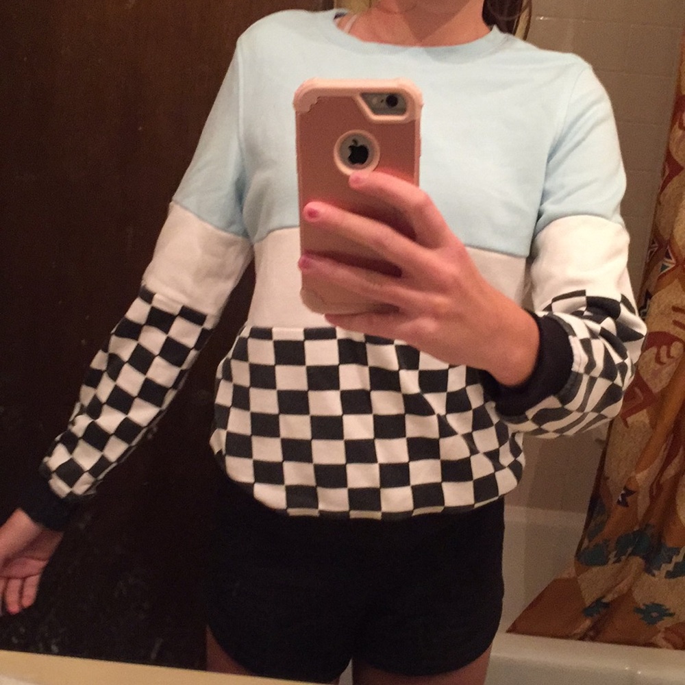 Long sleeve checkered shirt